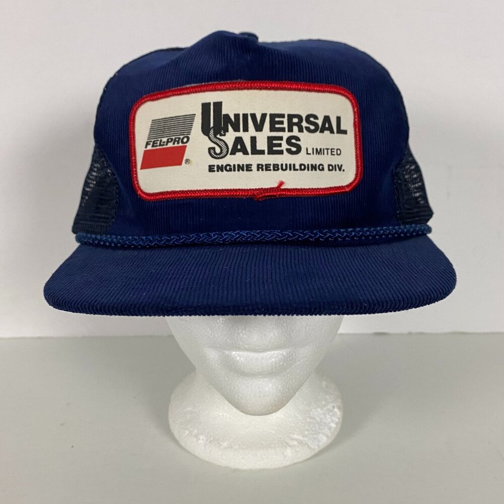 Vintage Universal Sales Fel-Pro Hat Snapback Trucker Hat Patch Mesh Foam